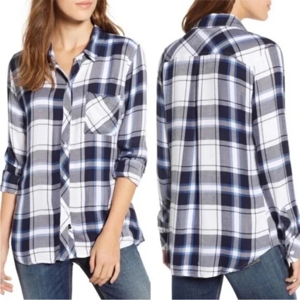 Rails Hunter Plaid Button Down Shirt – Small, Super Soft Flannel Style
